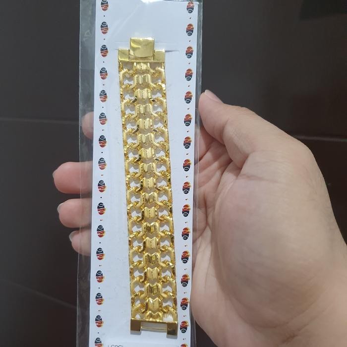gelang sisiknaga arab lebar emas