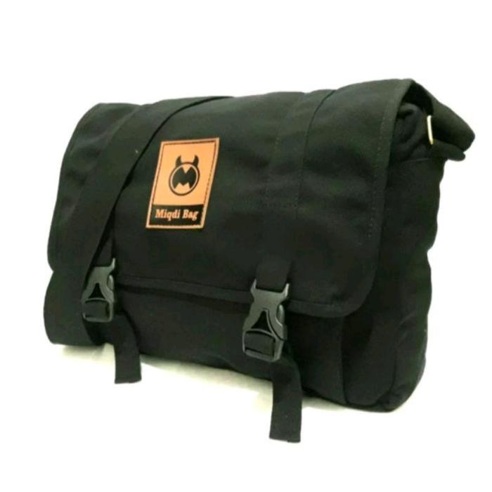 TAS SLEMPANG KANVAS / TAS SLEMPANG PRIA WANITA / SLEMPANG KULIAH KERJA / TAS SLEMPANG MIQDI COSMIC