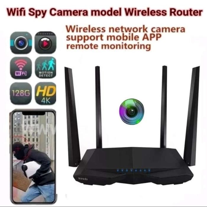 Tenda Router Wifi Spy Hidden Camera 4K
