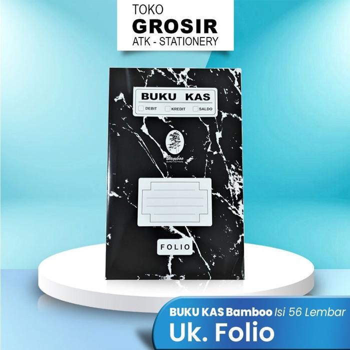 

Buku Kas/Keuangan/Akutansi Debit Kredit Saldo Bamboo Folio 56 Lembar