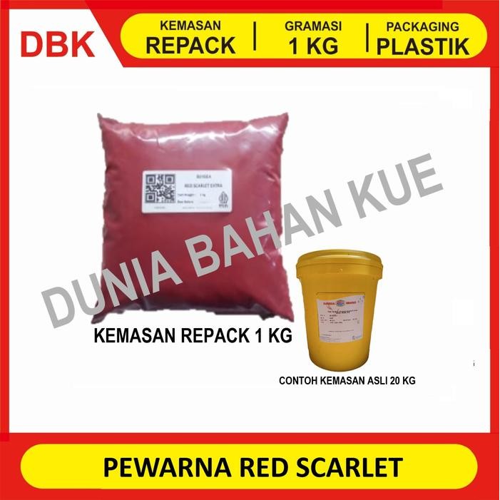 

PEWARNA MAKANAN FOOD GRADE RED SCARLET / MERAH - 1 KG