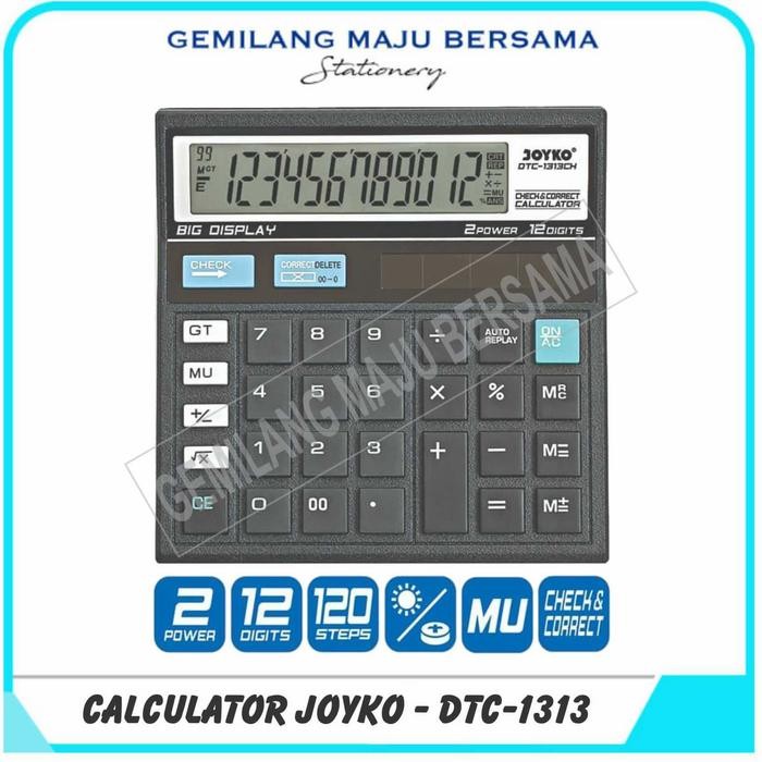 

Calculator / Kalkulator Joyko DTC-1313CH / 12 Digits (Check Correct)