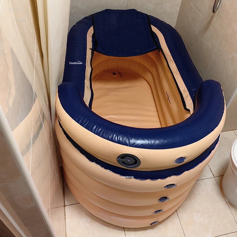 Bath Bucket Adult Inflatable Bathtub Full Body Bath Bucket Adult Portable Bathtubs Folding Bathtub