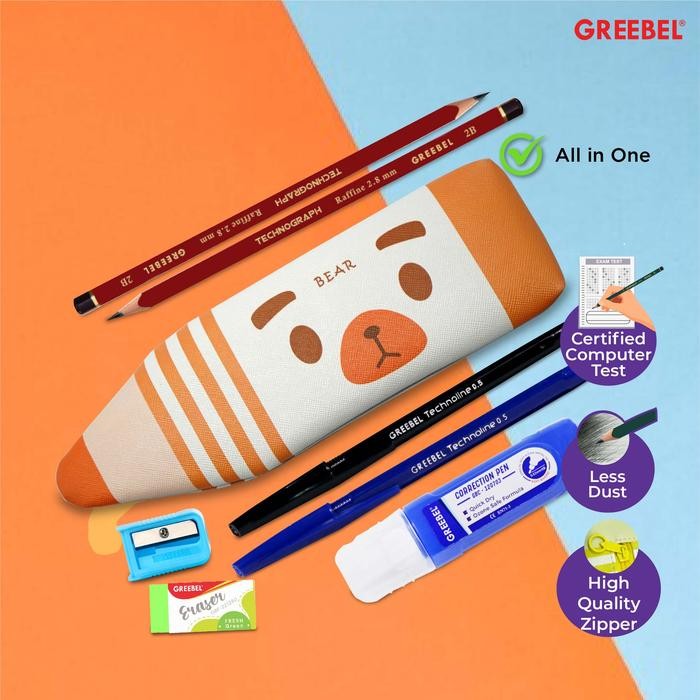 

Greebel [8 In 1] Alat Tulis Set Stationery Set (Paket Alat Tulis X Hilarious) / Paket Alat Tulis /