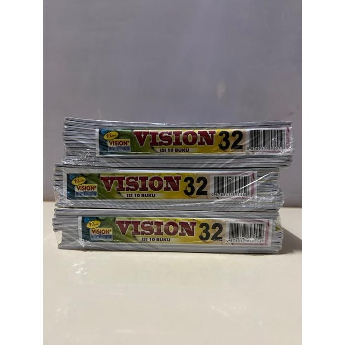

Buku tulis VISION 32 lembar (1pack isi 10 buku)