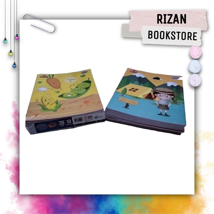 

1 PACK ISI 10 SIDU Buku Tulis 38 Lembar
