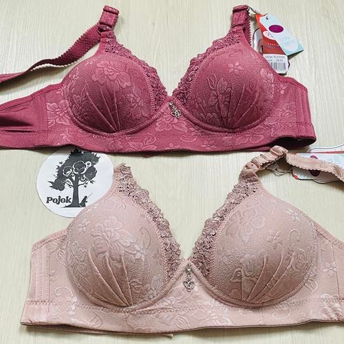 (1 pc) BH PIAOLI PL 88888 Bra wanita dewasa busa emboss impor tanpa kawat kait 3