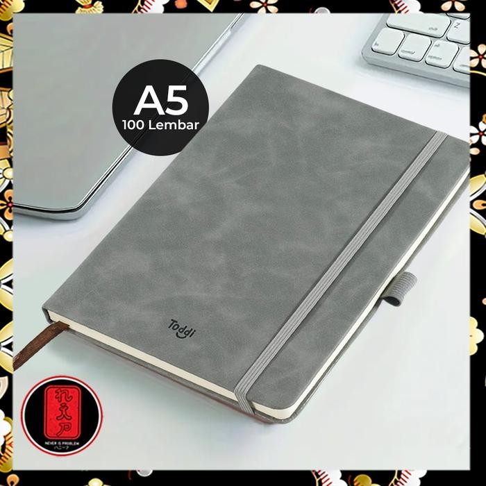 

Toddi Buku Jurnal Hardcover Notebook Diary 200 Halaman Grid A5 - LXY0133 - Gray