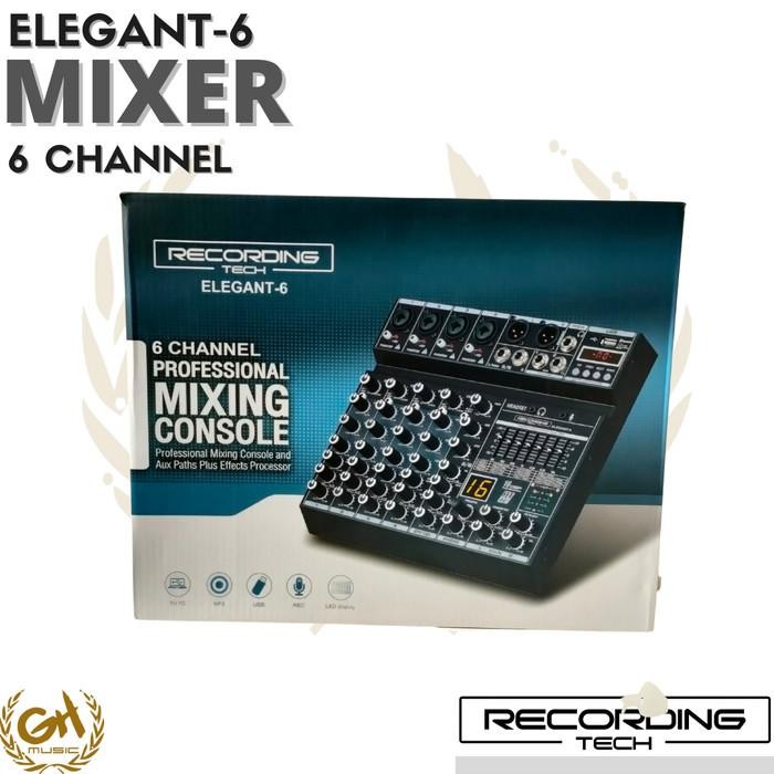 Recording Tech Elegant 6 - Mixer 6 Channel Cast Recording Karaoke