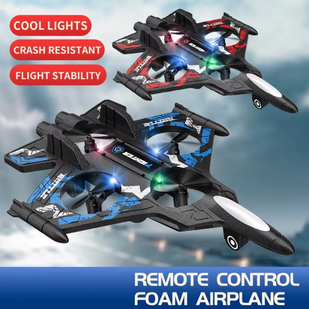 IMPORT EPP Foam Remote Control Foam Fighter RC Drones Rechargeable Four Motor Helicopter Toy with