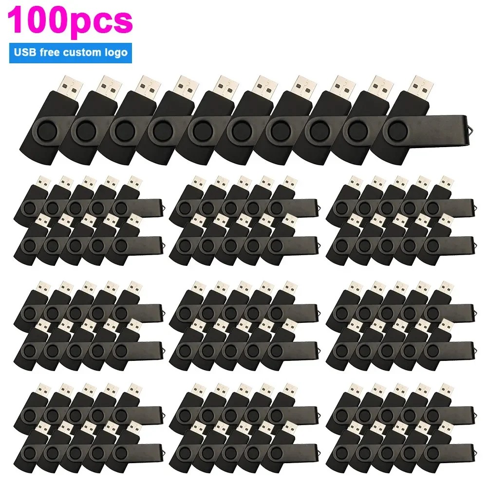 

100pcs/lot Custom Logo Pendrive 32gb 16gb Usb Flash Drive 64gb8gb 4gb Memory Stick Pen Drive128gb