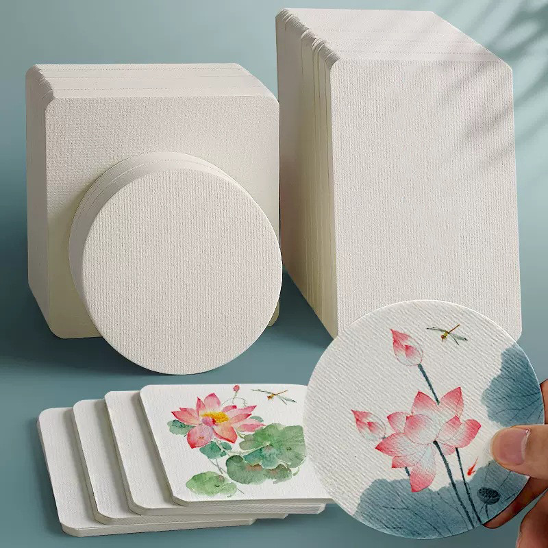 

Watercolor Paper Square/Round 300g 25 sheets Professional Water Color Paper Postcard For Painting