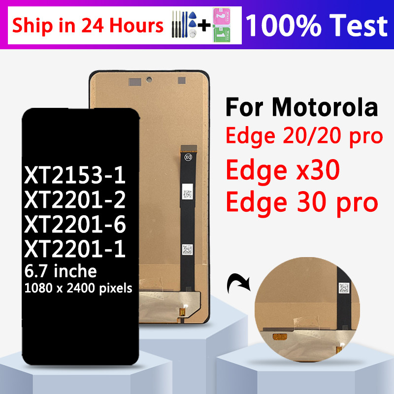 Test For Motorola Edge 20/20 pro LCD Touch Screen Sensor Digiziter Assembly Replace For Motorola Edg