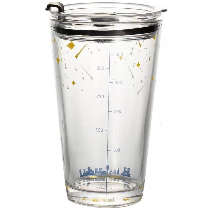 Mug Gelas Tumbler dengan Sedotan Go Green Tumbler Glass With straw