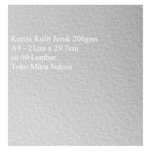 

Kertas Kulit Jeruk A4 Isi 50 Lembar
