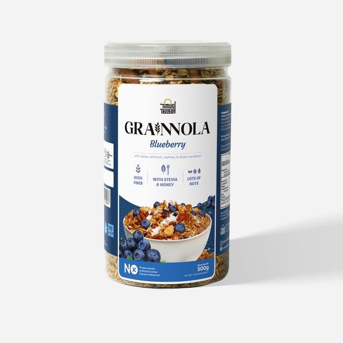 

Grainnola Blueberry 500gr Timur Tengah Sereal Makanan Sehat High Quality
