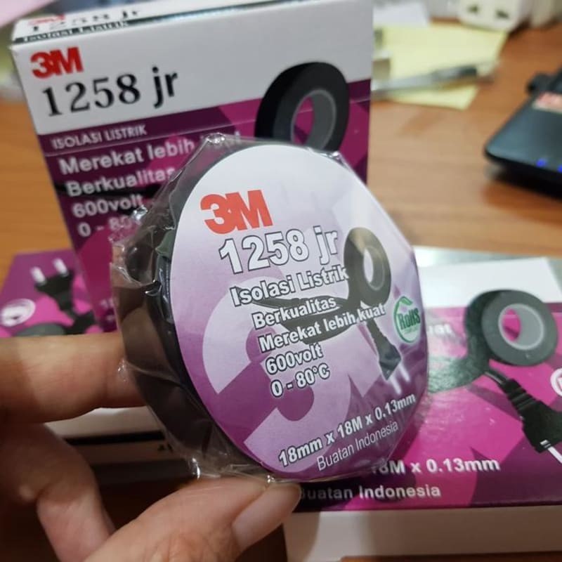 

Isolasi Listrik3M hitam tipe 1258 jr ori