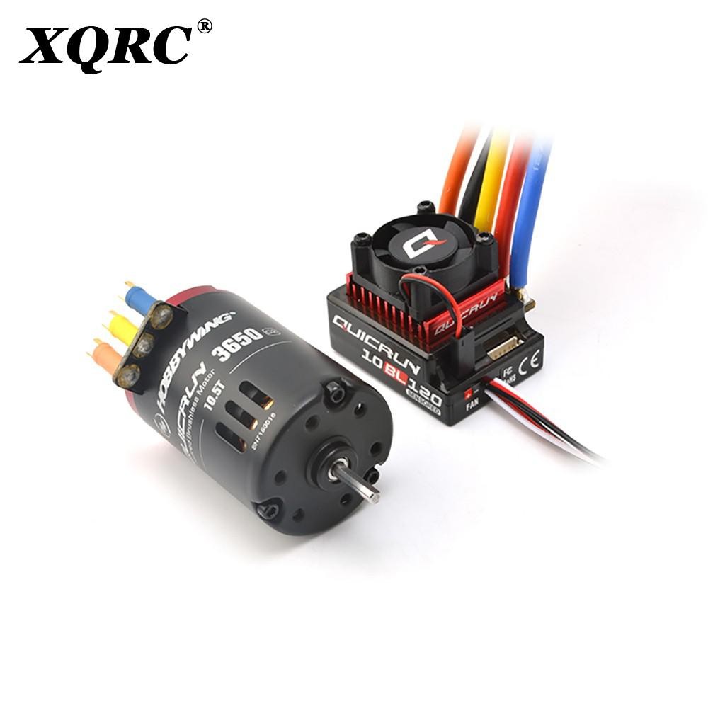 QuicRun 3650 Sensored Brushless Motor + 10BL120 120A Sensored Brushless ESC + LED Program Box