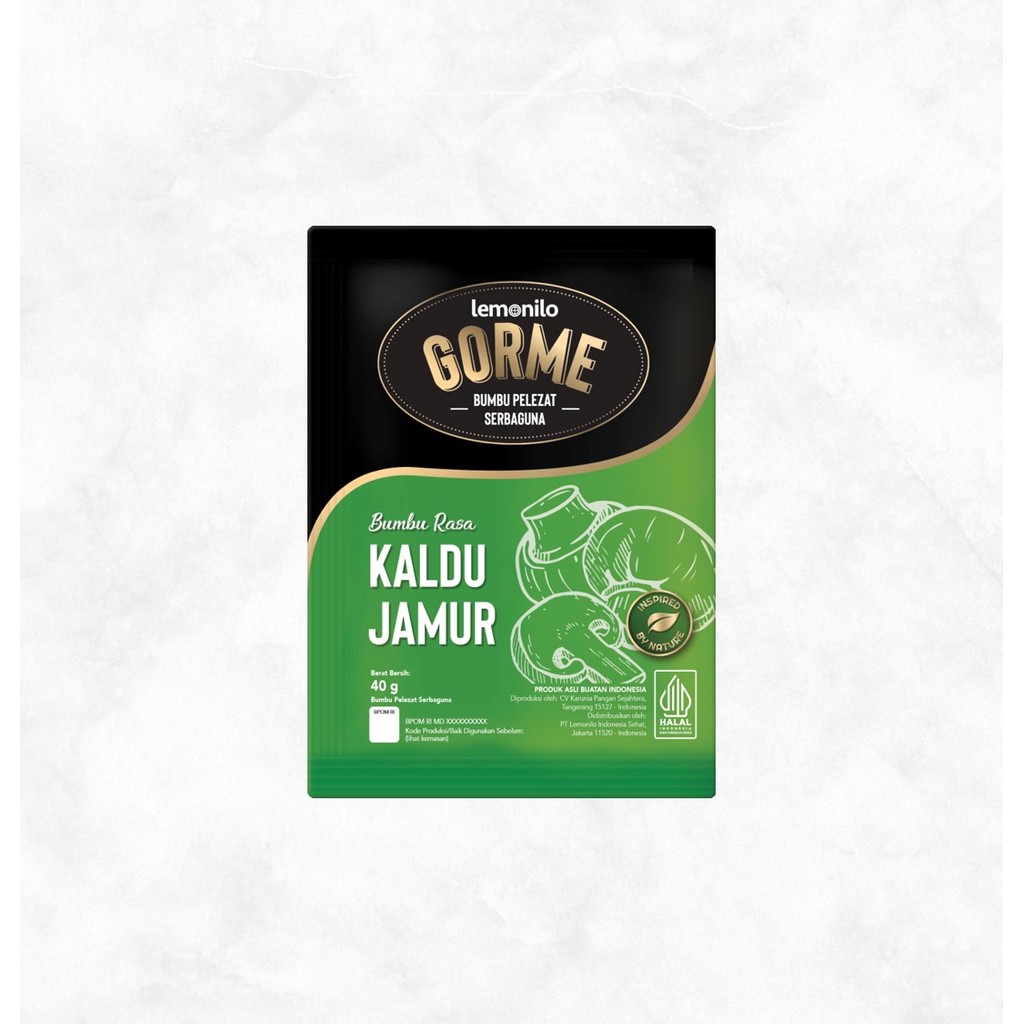 

Gorme Bumbu Pelezat Serbaguna Kaldu Jamur 40 gram 1 pack
