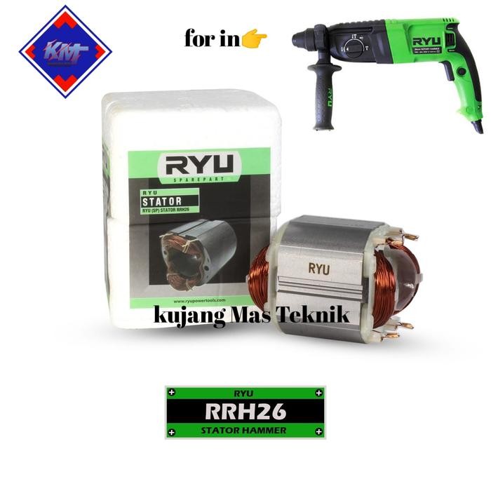 Gercep Stator / Bantalan Hammer Drill Ryu Rrh26 Bor Ryu Rrh 26 Original