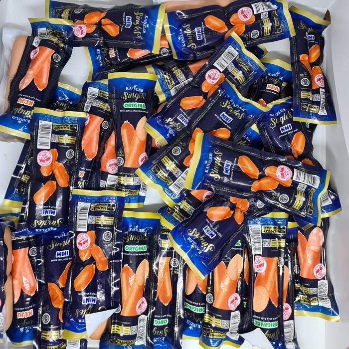 

New 1 Box isi 12 Sosis Kanzler Single Mini Cheese Original (Bisa Mix)
