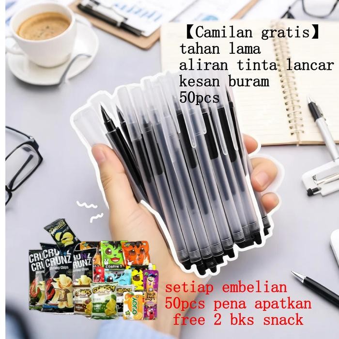 

TERMURAH FREE SNACK PAKET PULPEN 50PCS Pensil ALAT TULIS Tinta GEL PERLENGKAPAN SEKOLAH al at tulis