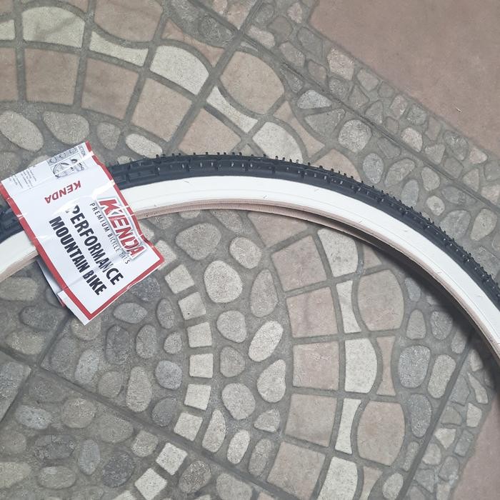 BAN LUAR KENDA 26 x 1.50 193 LIST PUTIH sparepart sepeda termurah