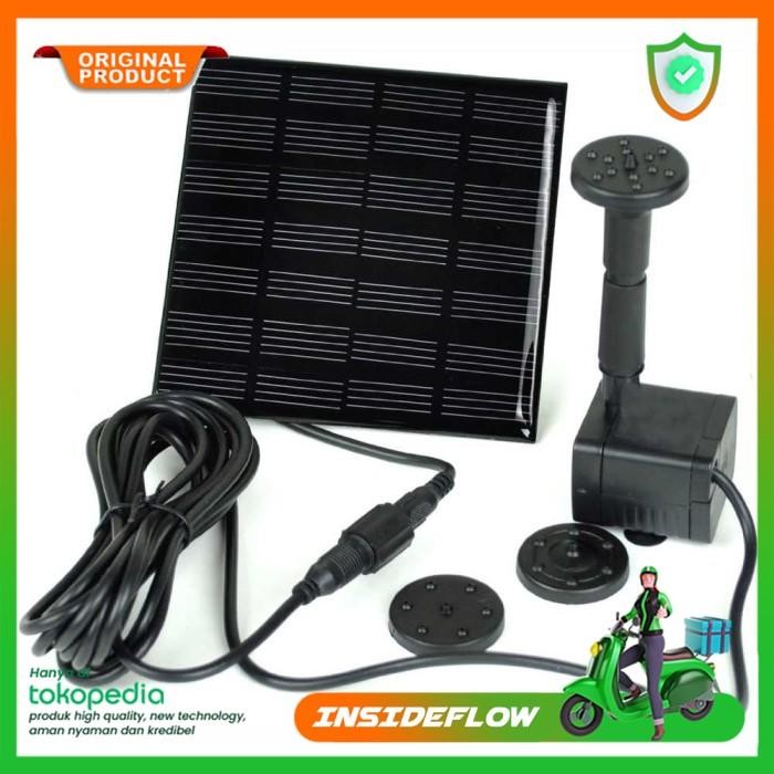Pompa Air Mancur Kolam Ikan Taman Tenaga Surya Matahari Solar Cell