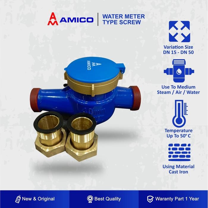 Promo Water Meter Amico 1,5 Inch