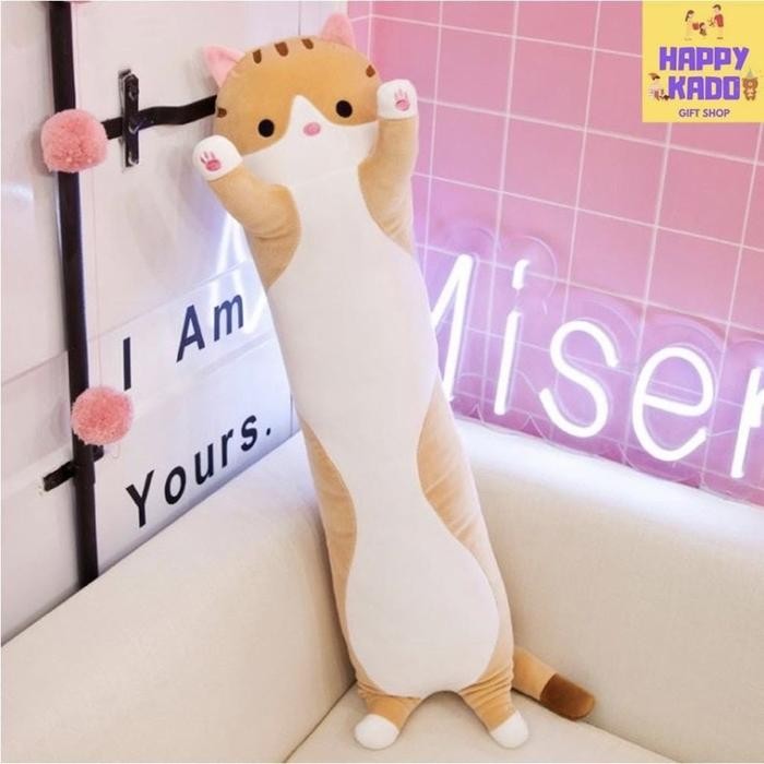 BONEKA GULING KARAKTER KUCING PANJANG 55CM BONEKA GULING KUCING GULING KUCING BANTAL GULING KUCING