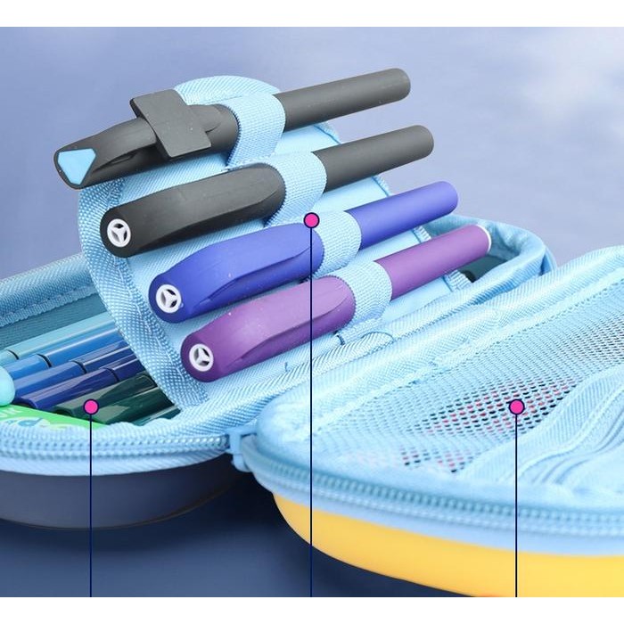 

Tempat Pensil Kotak Pensil Tepak 3D Timbul Hardcase Pencil Case Kulit Box Hardtop Motif Banyak 3