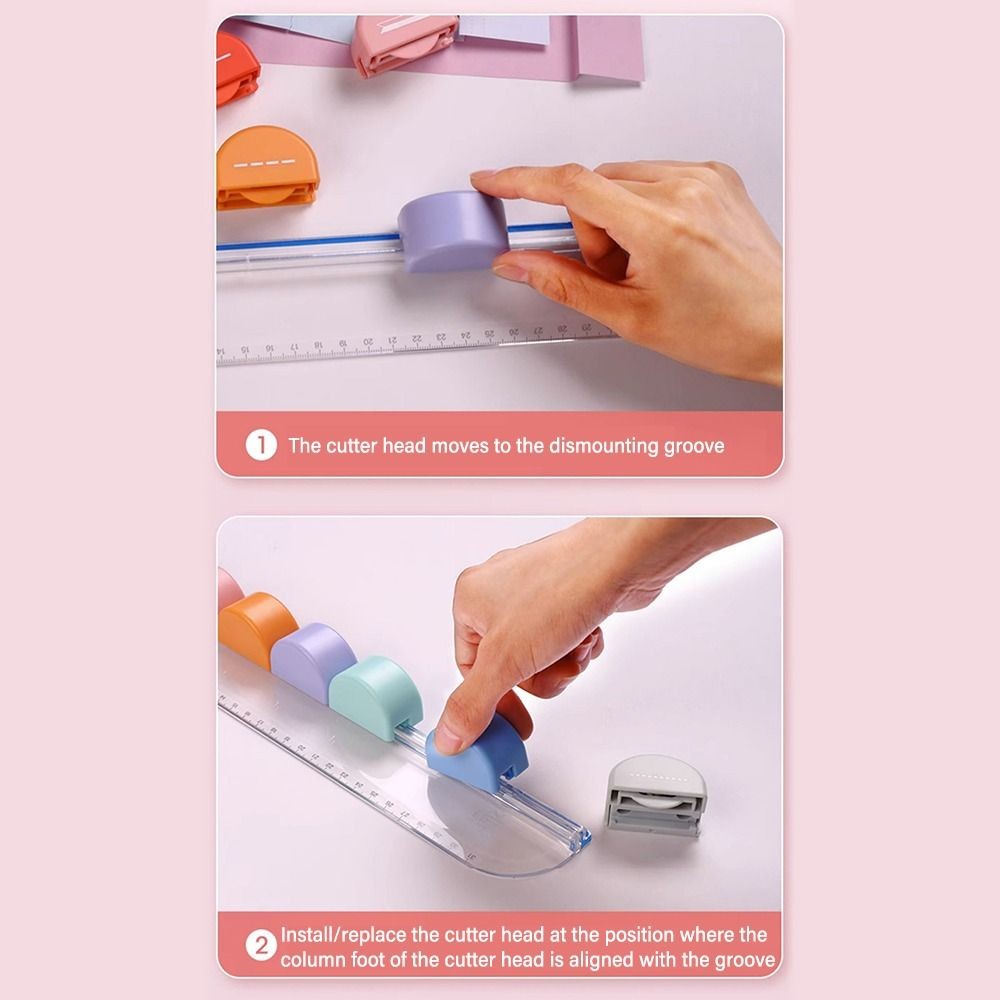 

Lightweight Paper Trimmer Practical 7-in-1 Multi-Function Paper Cutter Wtih 7 Types of Edges Photo