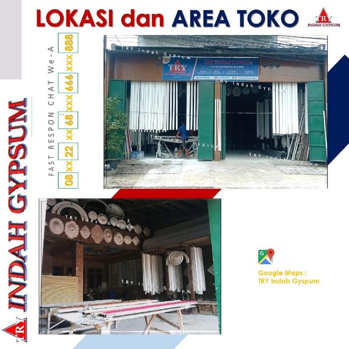 Lis Gypsum motif KLASIK 19cm dan 20cm - Original TRYINDAH