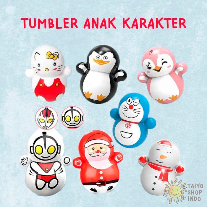Mainan Bayi Mini Tumbler Goyang Karakter Boneka Ayun Stress Relief Toy Kartun Lucu anak kado Bubble
