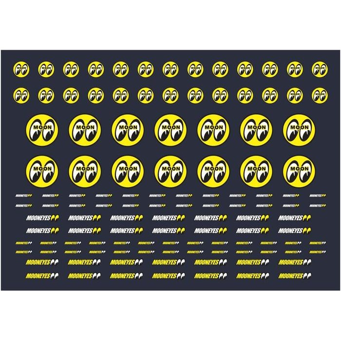 Decal Waterslide White Toner Mooneyes