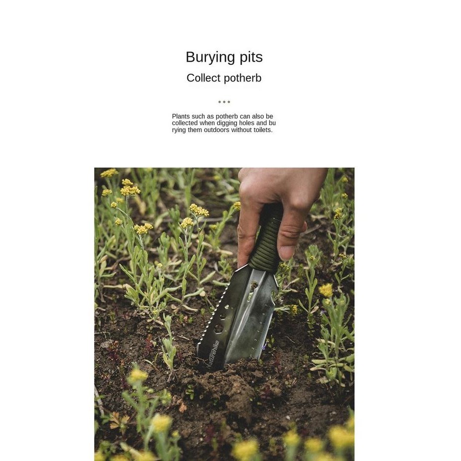 Hand Shovel Naturehike Nh20Gj001 Sekop Stainless Multifungsi Survival