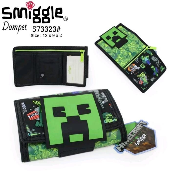 Dompet Minecraft Smiggle Ori/Smiggle Wallet Minecraft/Dompet Anak/Gift