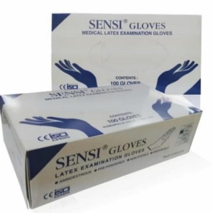 Sensi Gloves/ Sarung Tangan Karet/ Sarung Tangan Steril Sensi Gloves