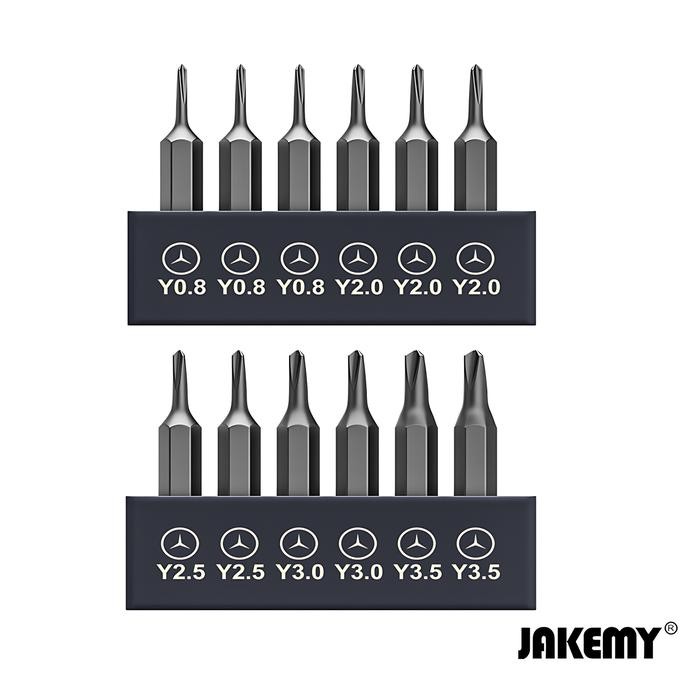 Jakemy JM-Type 6 Bits Mata Obeng Y Set Kualitas CRV H4*28MM