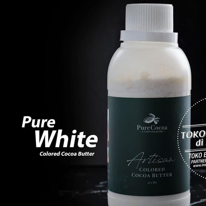 

Pure Cocoa Artisan Chocolate Coloring WHITE Cocoa Butter Pewarna Putih