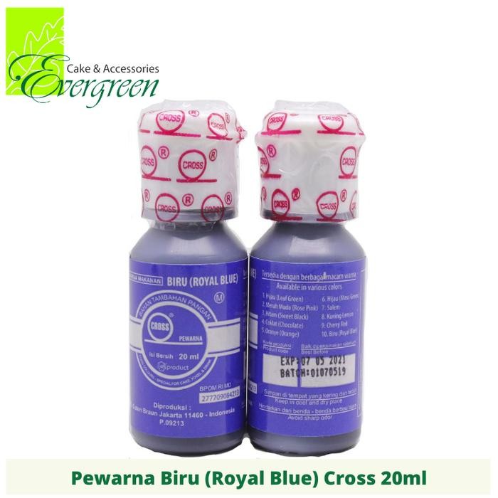

Pewarna Makanan Cross Biru (Royal Blue) 20ml