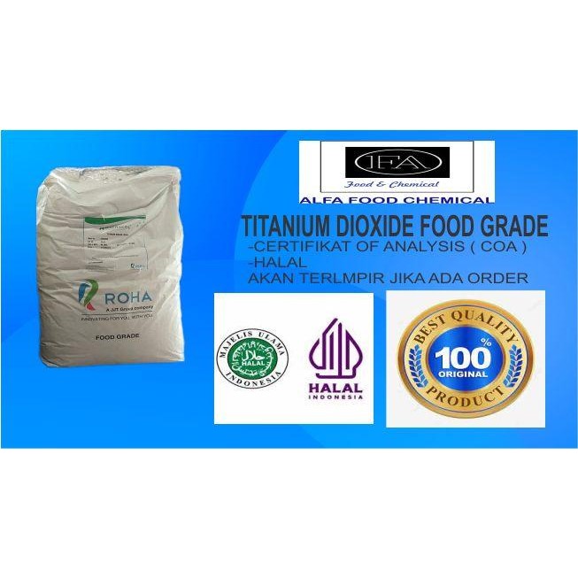 

TITANIUM DIOXIDE FOOD GRADE/ PEMUTIH MAKANAN