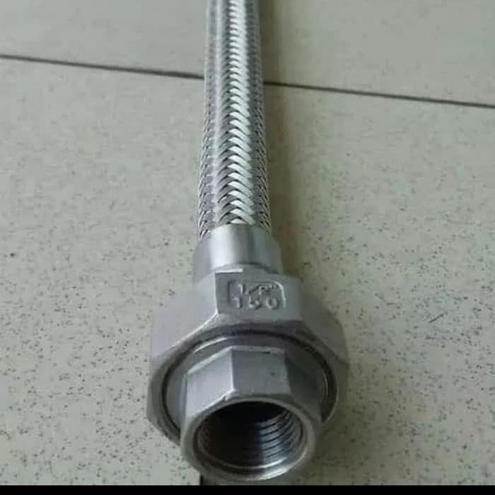 Flexible Hose Stainless Watermur 1" Inch / Flexible Metal Hose 25 Cm New Stok