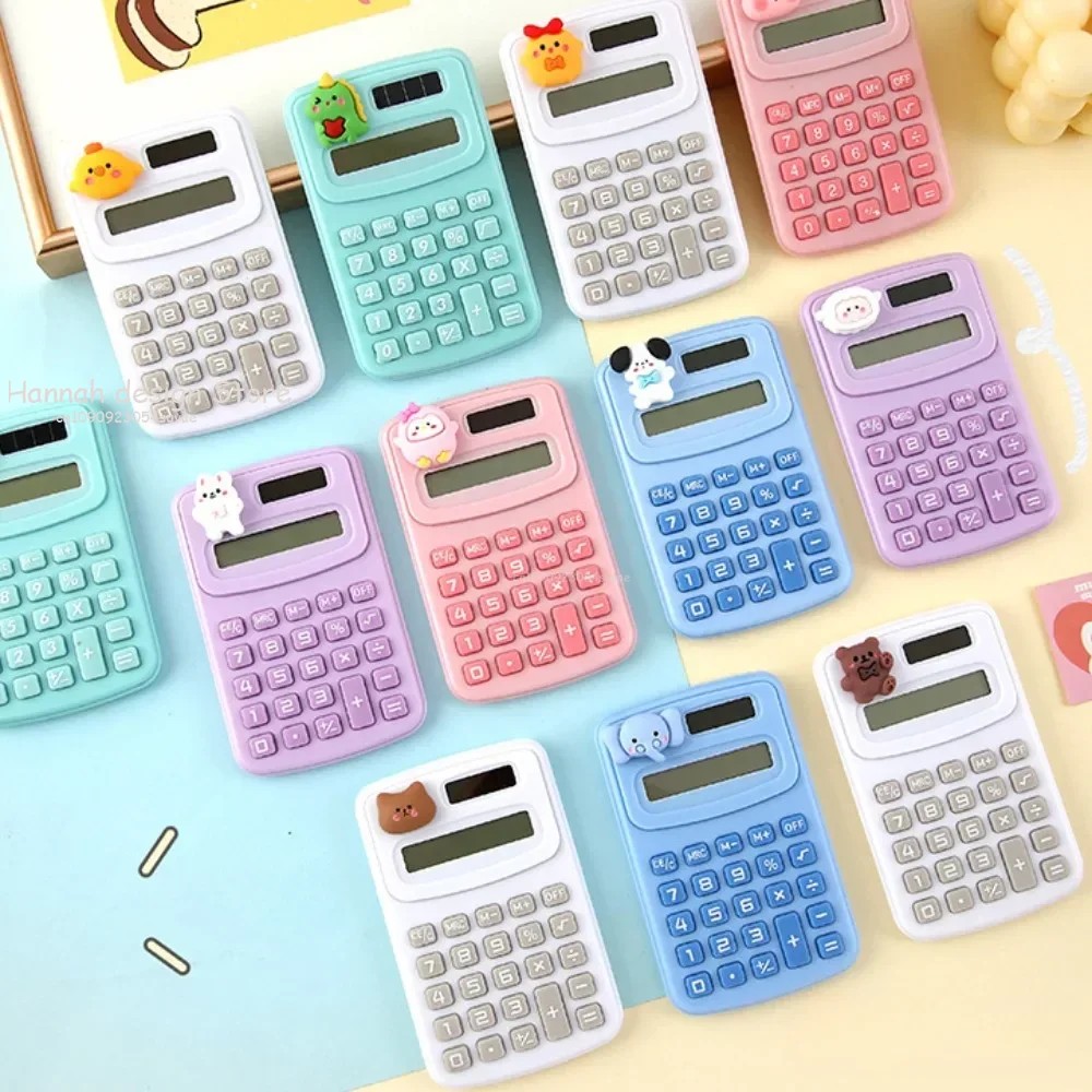 Portable Mini Cute Calculator Cartoon Digit Calculator scientific calculator Students Office School