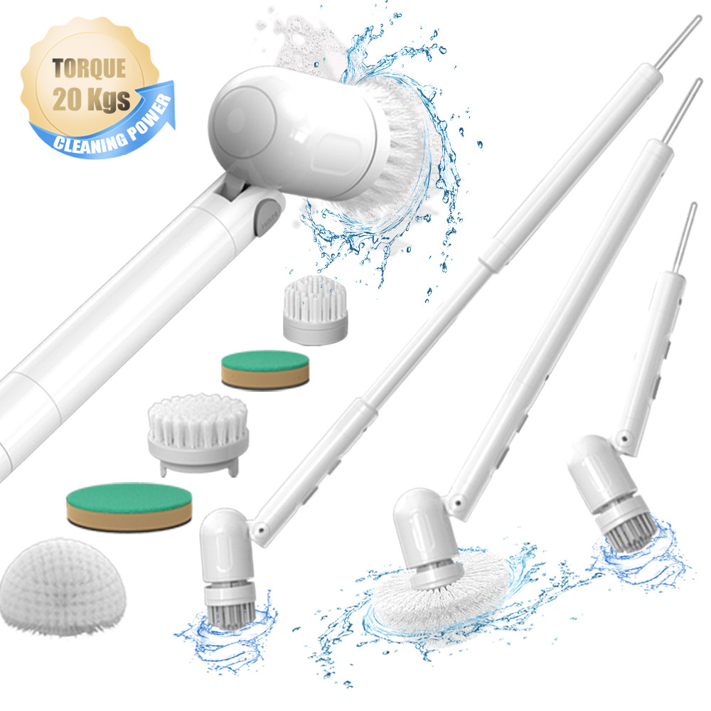 electric cleaning brush,spin scrubber,tile scrubber,electric scrubber,scrubber brush with long handl