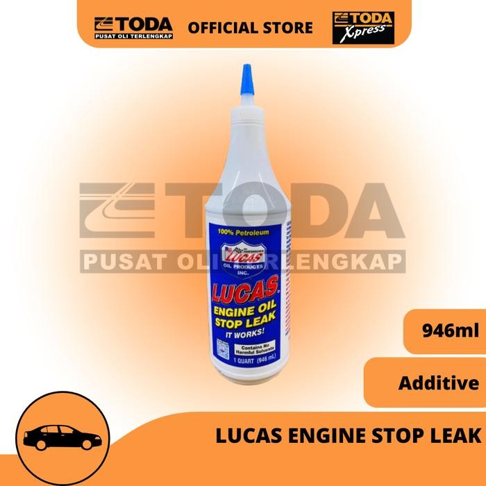 TERLARIS Lucas Engine Oil Stop Leak 946ml Original Cairan Anti Rembes