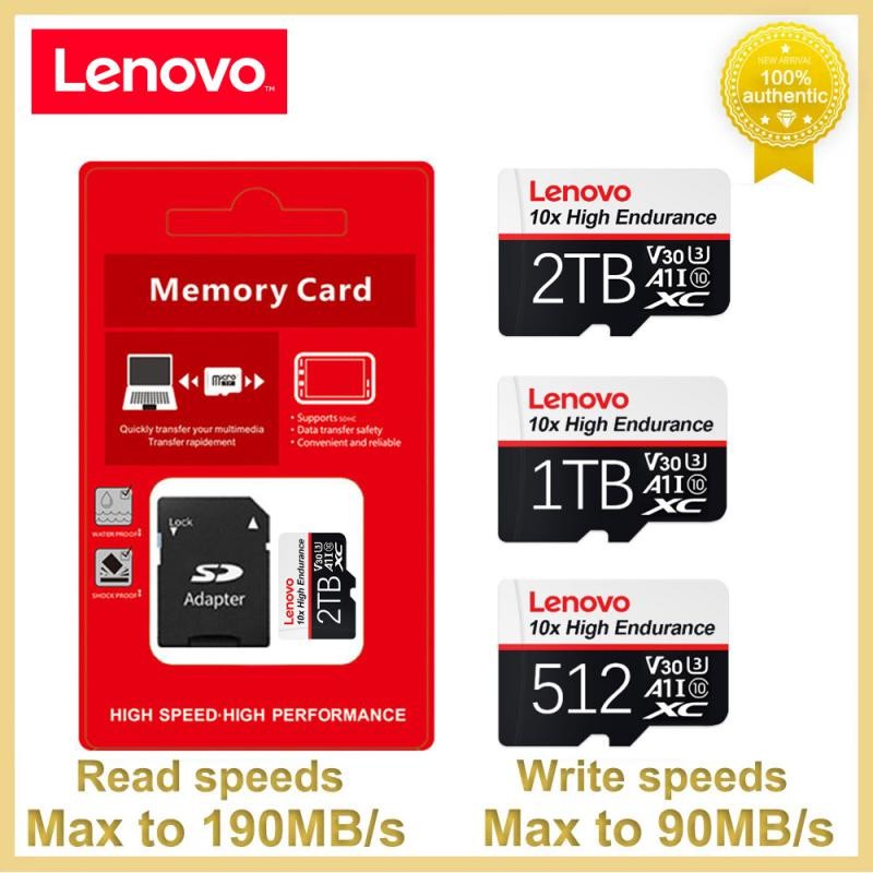 Lenovo 2TB/1TB Micro Memory Card 512GB 256GB 128GB Flash SD/TF Mini