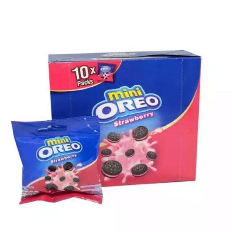 

oreo biskuit mini Mini Oreo Biskuit Chocolate/vanila/strawberry10 Pcs X 20.4g