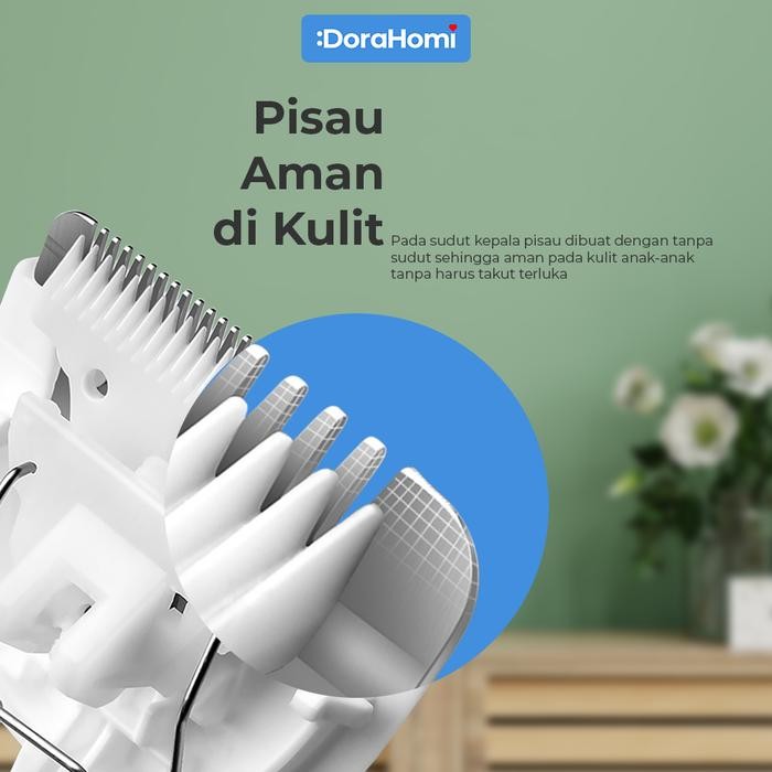 Alat Cukur Rambut Elektrik Portable Dorahomi Mesin Pencukur Jenggot Kumis Cas Baterai Tanpa Kabel