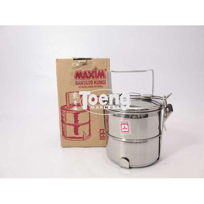 RANTANG 10CM SUSUN 2 (KUNCI) SS / RANTANG STAINLESS SUSUN 2 MASPION